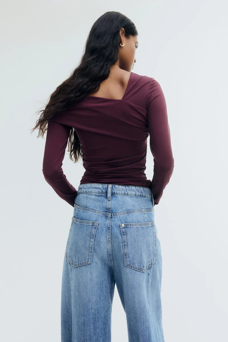 H&M Draped one-shoulder top