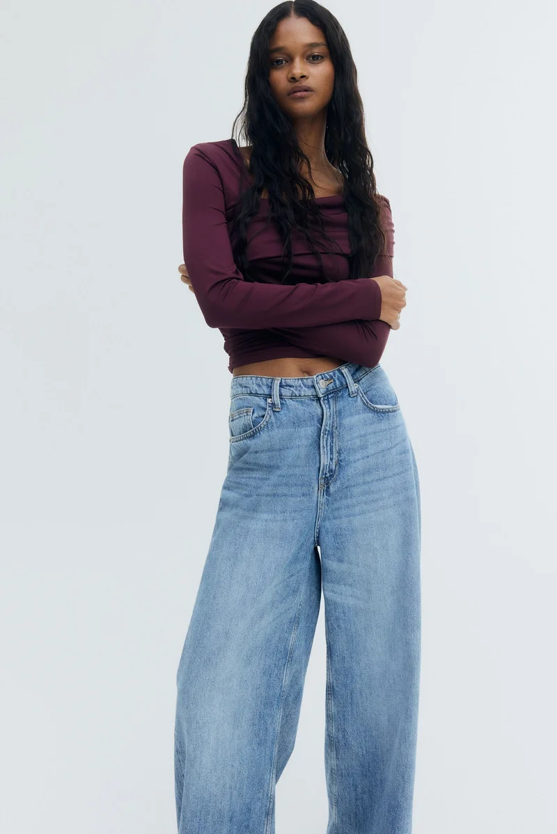 H&M Draped one-shoulder top