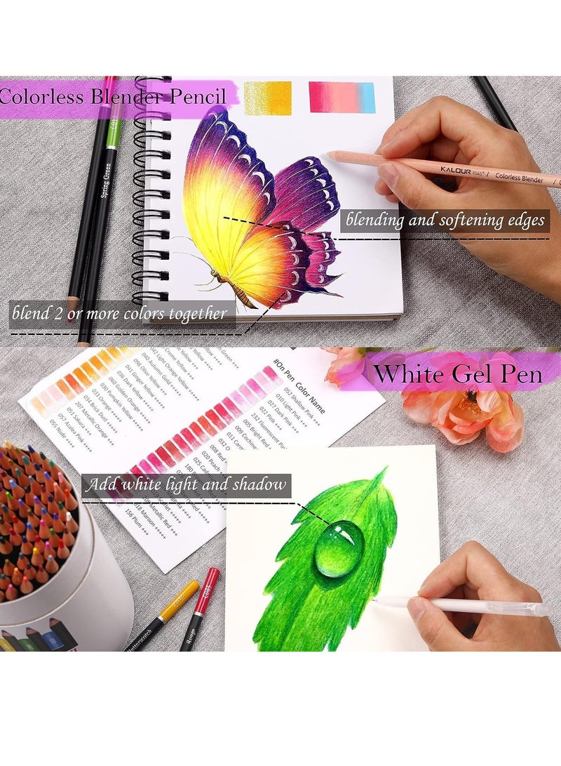 SYOSI Premium Colored Pencils Set of 120 Colors, Artists Soft Core with Vibrant Color Ideal for Drawing Sketching Shading Premium Art Drawing Pencils for Adults Beginners kids - Image 3