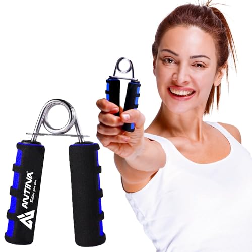 ANTINA Hard PVC Hand Grip For Exercise, Foam Hand Gripper For Strengthen, Blue - Image 1