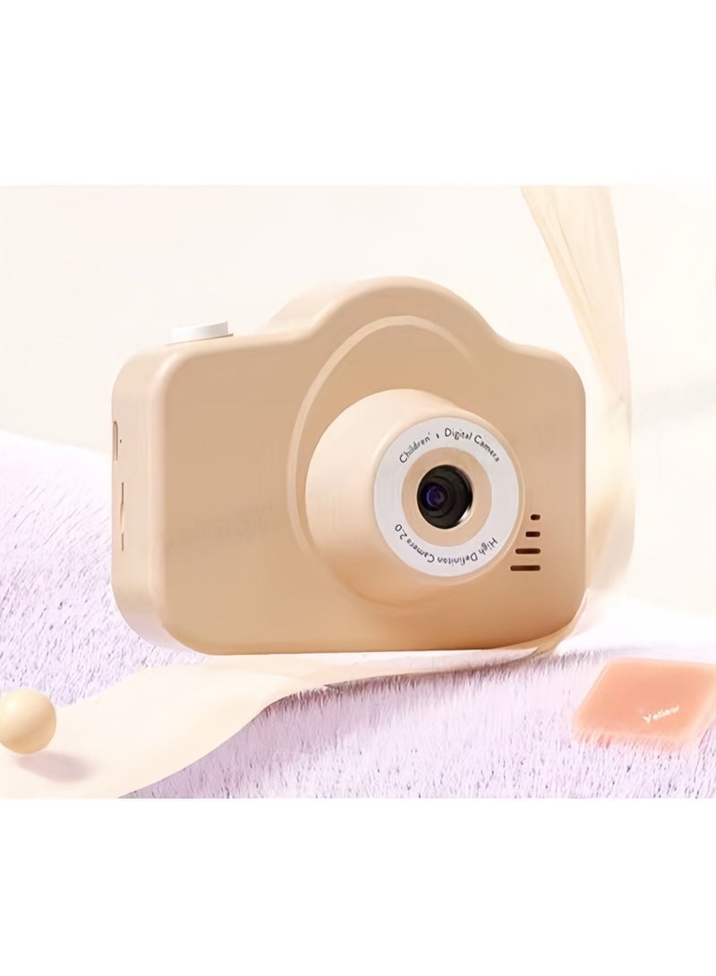HD Dual-Camera Digital Camera, 1080P Children's Digital Camera, with 40 Megapixels, 32GB Memory Card, 4x Zoom, MP3 Function, Multiple Games, Suitable for Girls, Boys, Teenagers, Students, Yellow - Image 2