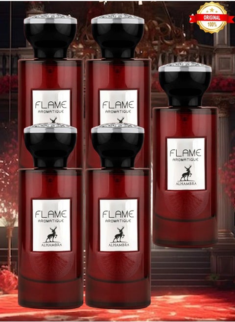 5 قطع عطر فليم أروماتيك 100 مل