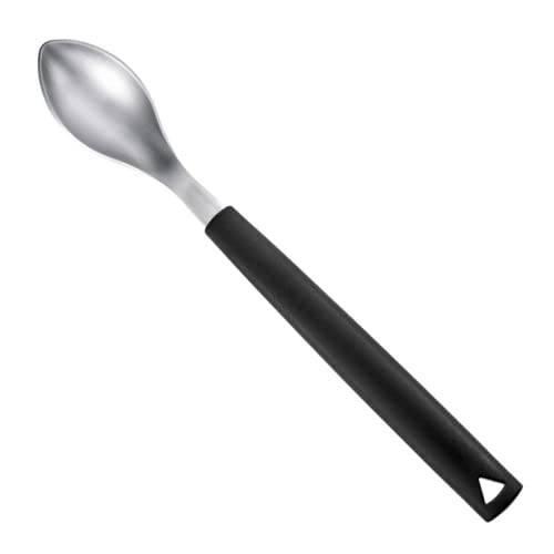 triangle Large Quenelle Spoon, Carded - Stainless Steel - Creates Smooth, Rounded Scoops for Plating - GreenGrip Handle - Dishwasher Safe - Made in Germany - Image 1