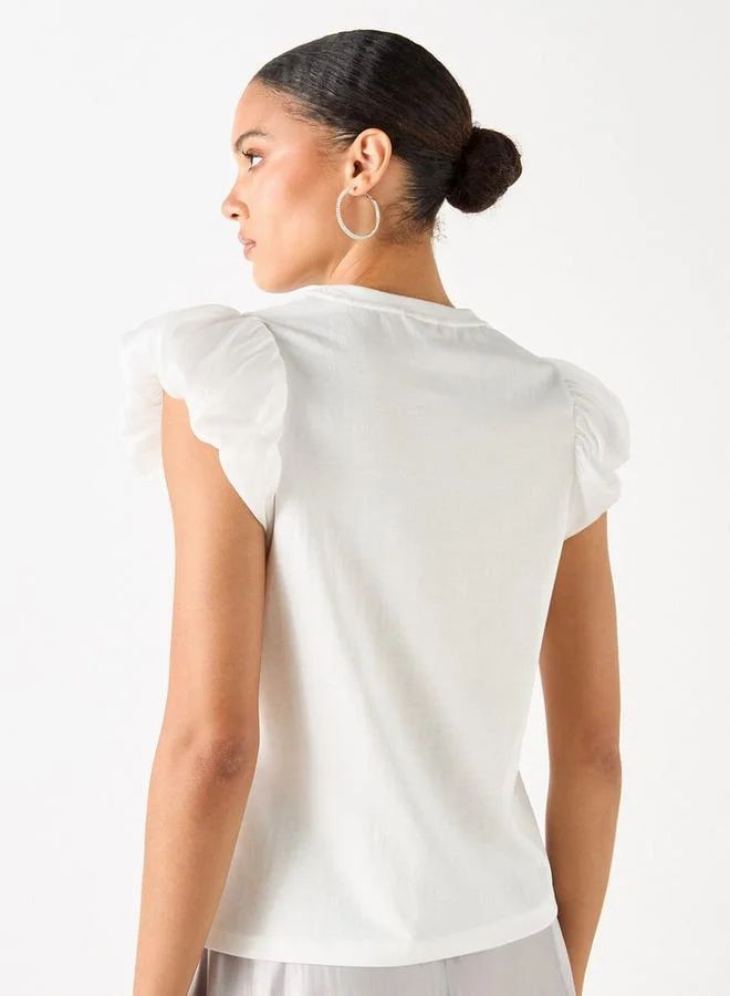 تواكستريمز قميص مزيّن بأكمام منفوخة من تو إكستريمز