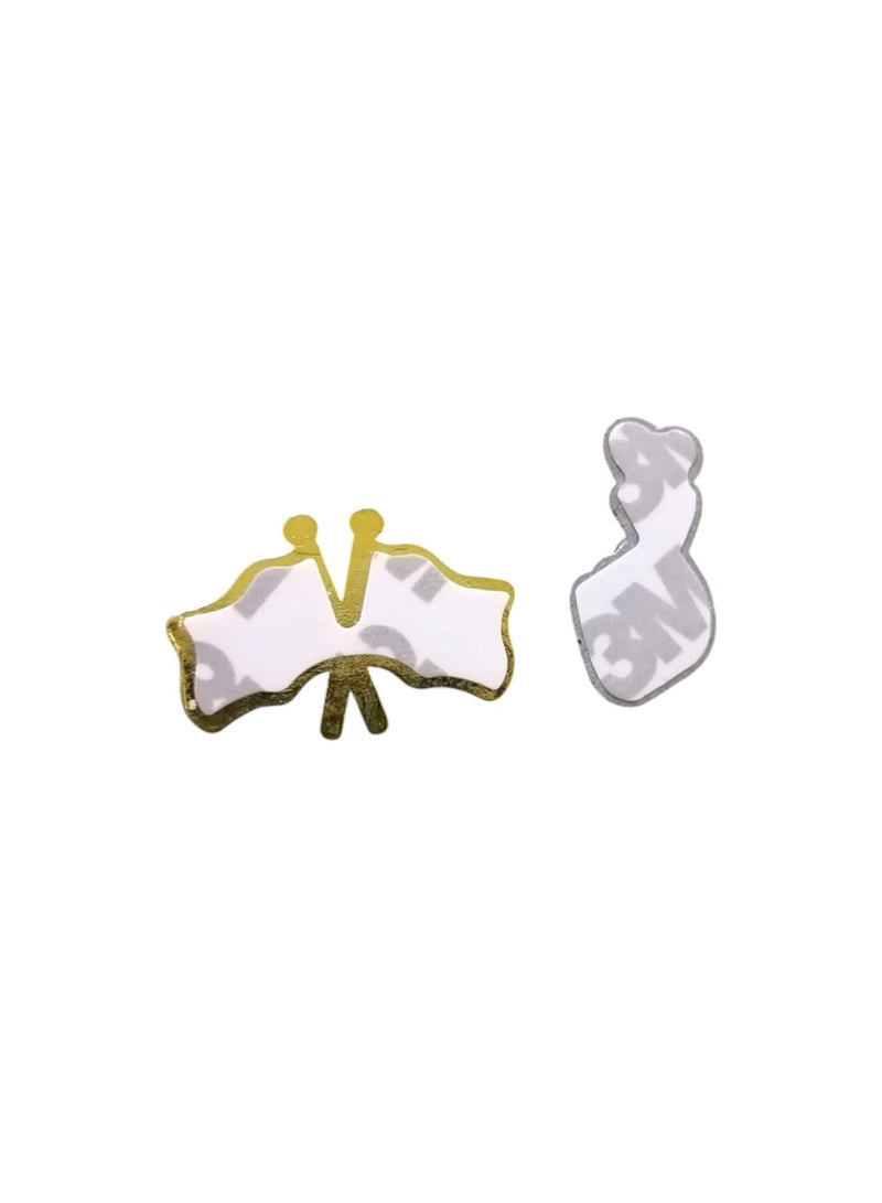 A sticker that combines the Saudi and Syrian logos with a heart, suitable for all types of mobile phones  two pieces . - Image 3