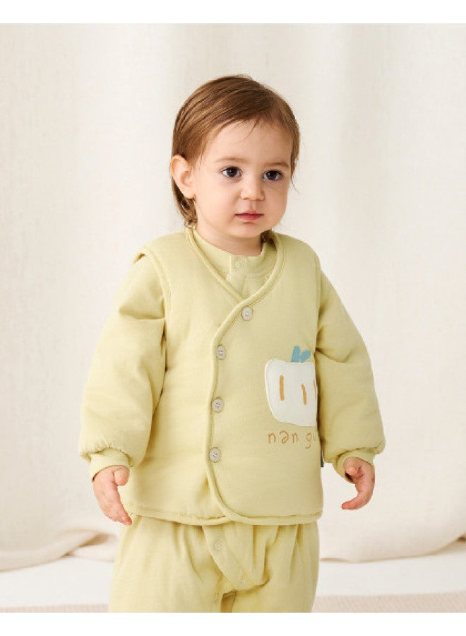 Tongtai Baby Vest Autumn And Winter Pure Cotton Padded Children's Clothing Boys And Girls Outdoor Top Waistcoat Vest - Image 1