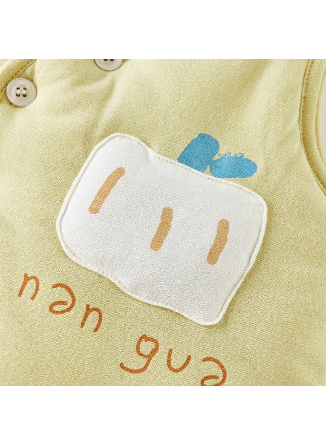 Tongtai Baby Vest Autumn And Winter Pure Cotton Padded Children's Clothing Boys And Girls Outdoor Top Waistcoat Vest - Image 4