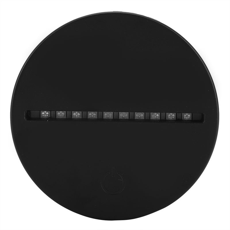 Night Light ABS Base Holder Planet Pattern Lamp Touch Switch (Black without Remote Control) - Image 4
