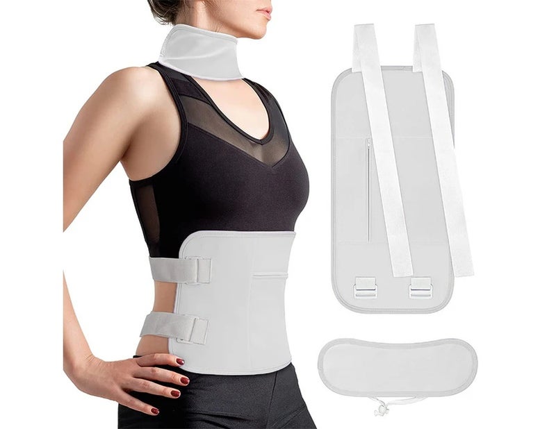 Castor Oil Pack Wrap: Adjustable Hook And Loop Straps, Waterproof Oilproof Design - Zipper Pocket For Heat Or Cold Pad, Washable Reusable Wellness Tool For Natural Health Care - Image 1