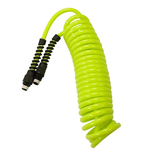 Flexzilla Polyurethane Recoil Air Hose, 1/4 in. x 20 ft., ZillaGreen - LP1420AFZ - Image 1