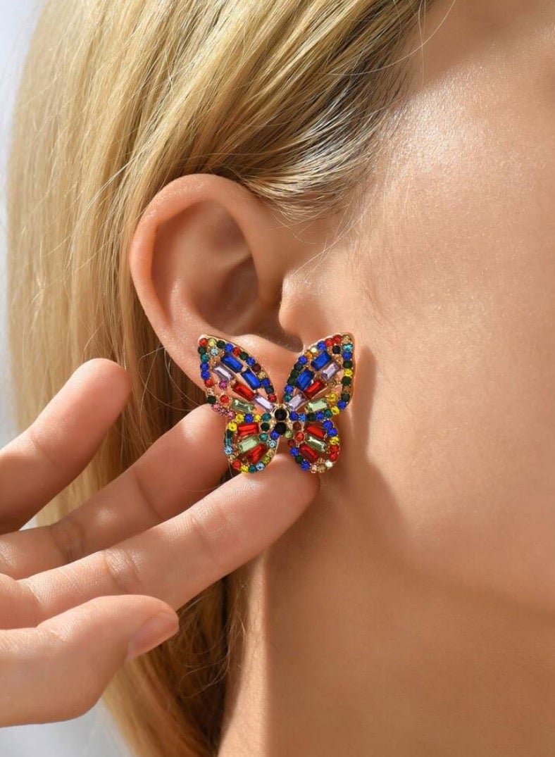 إيكوال حلق اذن نسائي بتصميم أنيق وعصري مرصع بالزركون عالي الجودة - Image 1