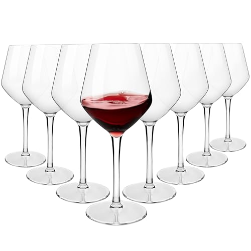 MICHLEY Unbreakable Stemmed Wine Glass 100 Tritan Plastic Dishwasher available Glassware 15 oz Set of 8