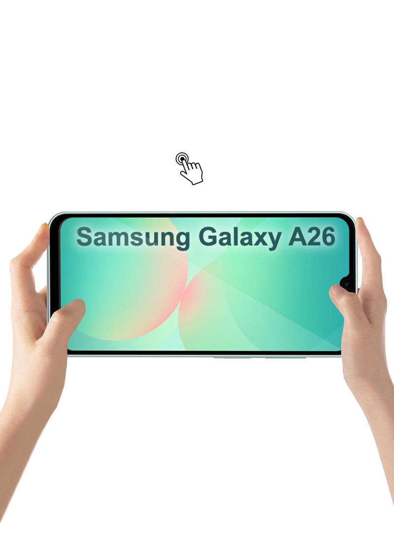 CATANES 2Packs Samsung Galaxy A26 Screen Protector – Full Coverage 9H Tempered Glass | HD Clarity | Anti-Fingerprint | Edge-to-Edge Fit - Image 5