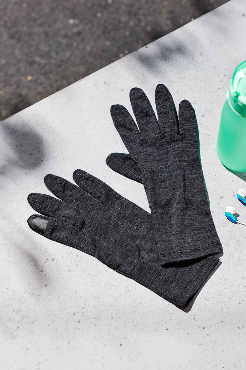 Tchibo Men 1 Pair Heather Gloves, Grey - Image 1