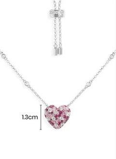 APM cubic zirconia men's and women's fashionable purple red heart adjustable necklace AC7199MOR - pzsku/ZD22D6A3F6F2F8ECD6E02Z/45/1741158100/1c40c9f5-c5a1-4535-8505-ec1d36760425