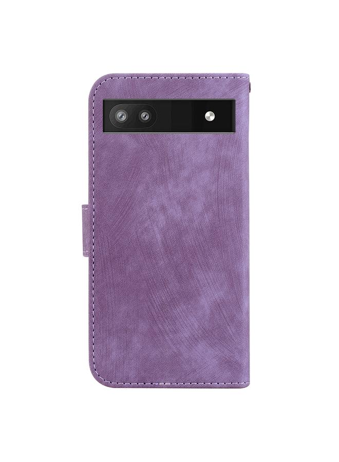 Green Tiger Case For Google Pixel 6a Little Tiger Embossed Leather Phone Case - Image 3