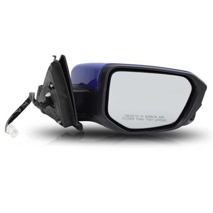 MOFOAP Passenger Side Mirror Compatible with 2016 2017 2018 2019 2020 2021 Honda Civic SedanCoupeHatchback LxExSportMirror with View Camera Power Heated Blue