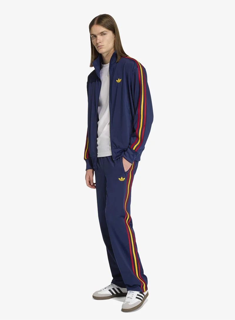 Adidas Originals DKBLUE/CREYEL/TEPORE Firebird Fitted Tracktop Jacket for Men | Best Price UAE