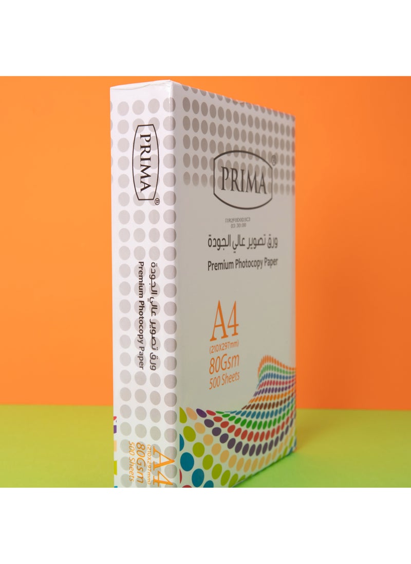PRIMA A4 Copy Paper Pack 5 x 500 Sheets | 80 gsm Smooth, Crystal-Clear Ink Printing, 100 ISO Brightness for Laser & Inkjet Printers, Reliable for Office & Personal Use - Image 4