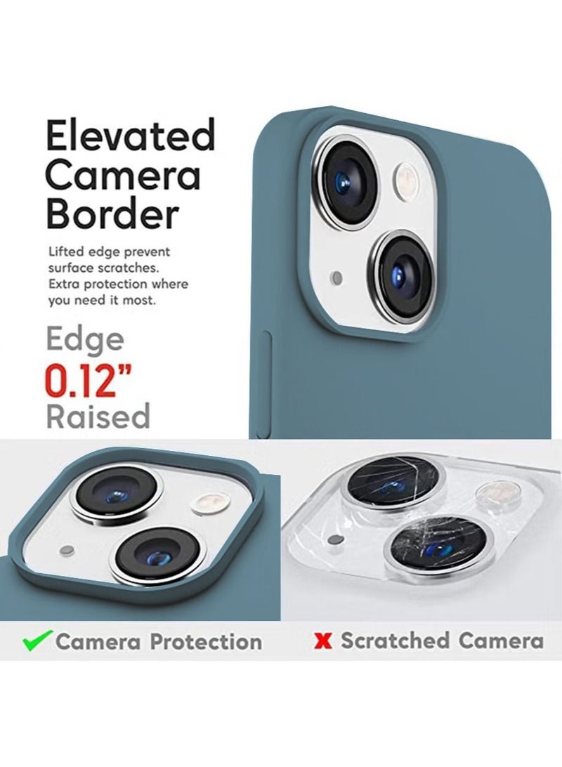 iPhone 15 Plus Mobile Case Cover with Soft Liquid Silicone Protection Anti-Scratch Shockproof Accessories Slim Protective Back Cover with Comfortable Hold Touch Feeling and Anti-fingerprint - Image 3