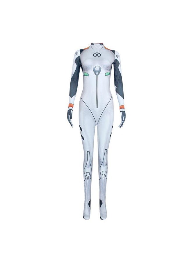 NIBEMINENT Halloween tight-fitting jumpsuit: Daji watches over Qiana, Rei Ayanami, Evangelion - Image 1