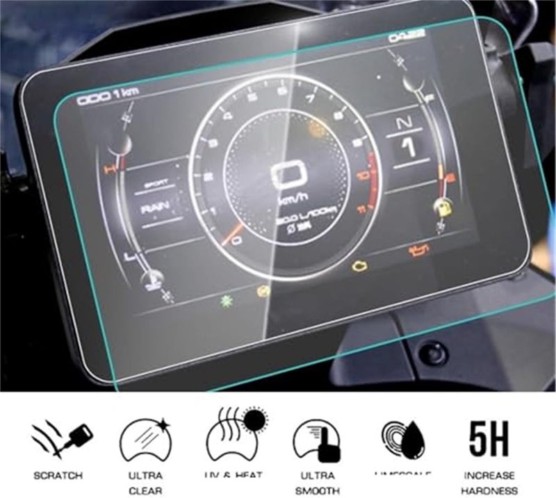 Wivplex Motorcycle Screen Protector - 2 Sets - Image 2