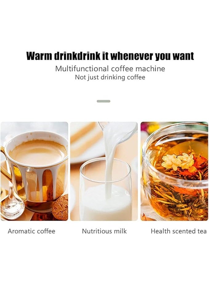 كايوان فرن طاولة صغير 3 في 1 - فرن كهربائي للطهي، وماكينة صنع قهوة، ومحمصة خبز مع بطانة داخلية غير لاصقة، ومحطة إفطار متعددة الاستخدامات للعائلة، باللون الأسود، وصغير الحجم وقابل للحمل، بدون غطاء - Image 4