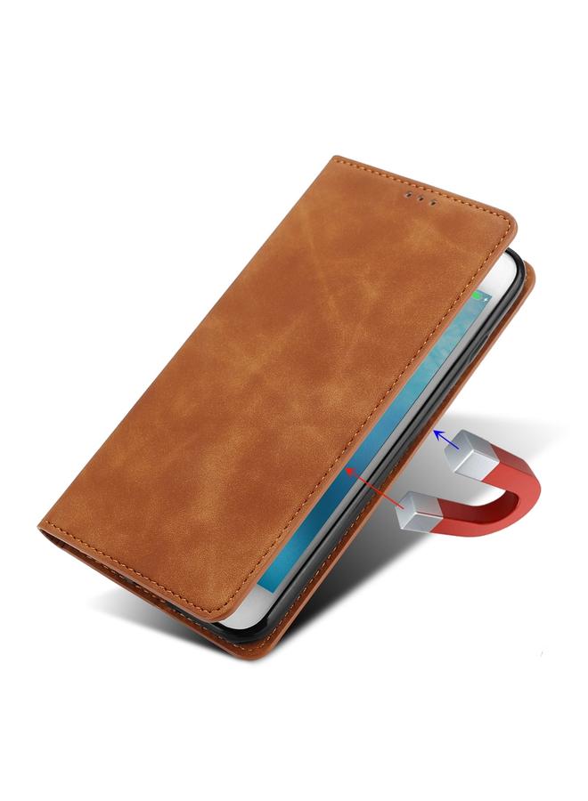 S-TOP Case For Infinix Smart 4 X653 Skin Feel Magnetic Horizontal Flip Leather Case with Holder & Card Slots - Image 4