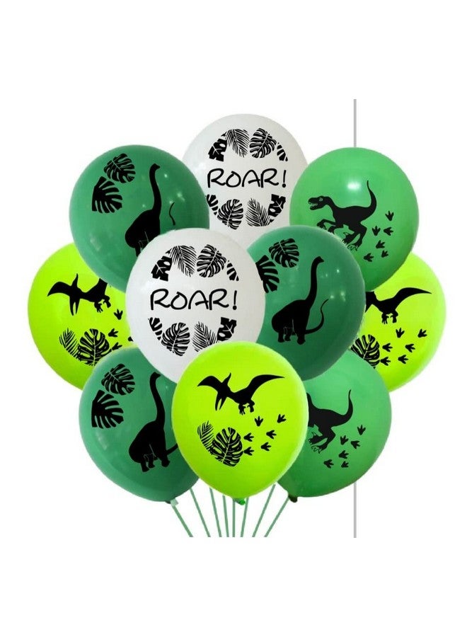 هونج كونج بالونز عبوة من 30 بالونة مطبوعة على شكل غابة الديناصورات لتزيين أعياد الميلاد للأطفال وحفلات استقبال المولود الجديد وحفلات أعياد الميلاد - Image 1