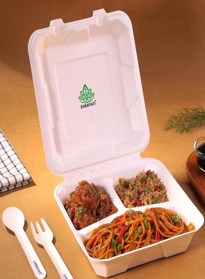 Shrayati Paper Fork Set of 200 Pcs | Eco-Friendly Disposable Cutlery | Biodegradable Sturdy Paper Pulp Forks | Food-Grade & Plastic-Free | Ideal for Picnics, Parties, Catering and Daily use - Image 4