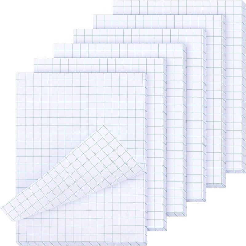 Ferraycle 300 Sheets Double Sided Graph Paper Pad 1/2 Inches Blue Quad Ruled Grid Paper Letter Size 8.5 x 11 Inches Graphing Paper for Drawing Writing Graphing Drafting Supplies - Image 1