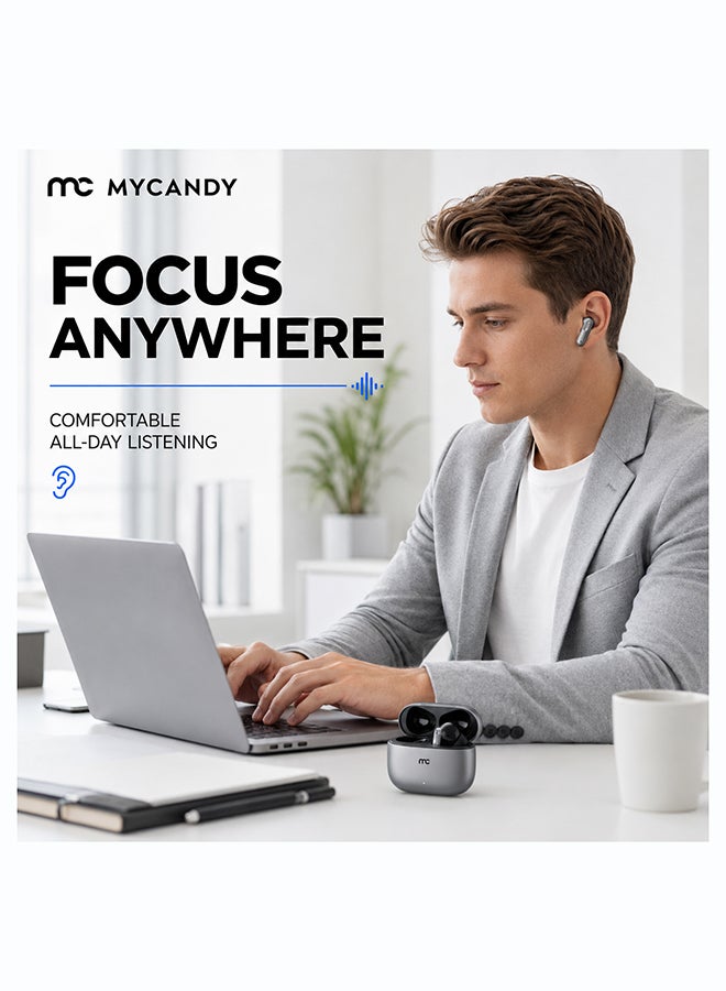 MYCANDY Tws-B300 True Wireless Anc Enc Gray - Image 5