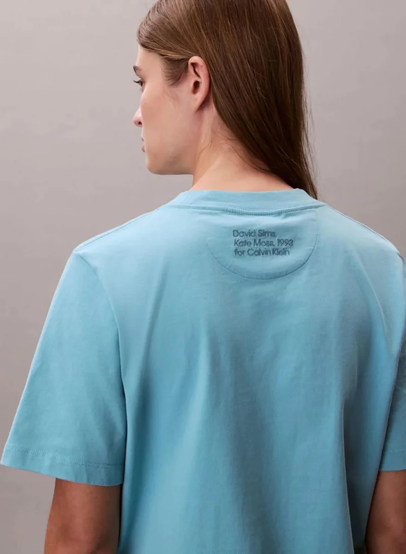 Calvin Klein Stillwater Kate Moss Obsession Crew-Neck T-Shirt for Women | Best Price UAE
