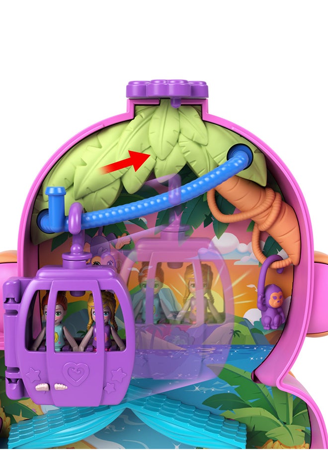 Polly Pocket Dolls & Playset with Pets & 13 Accessories, 2-in-1 Momma Monkey & Baby Wearable Purse & Animal Toy  - Image 3