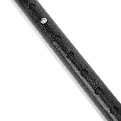 Dr. TORSO Black Edition Premium Walking Stick with Adjustable Height, Sturdy Steel Body for Men/Women, Patients, Old People (Black) - Image 4