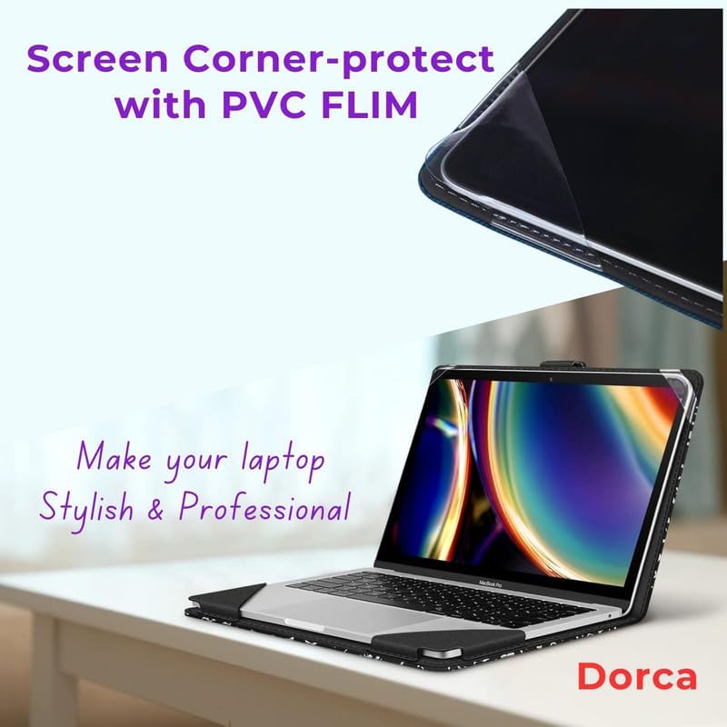 Dorca ® case for DELL Inspiron 14 Plus 7440 -PU Leather Portfolio Protective Cover, Keeps a Laptop New - Image 5