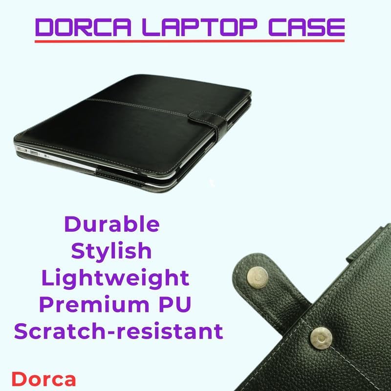Dorca ® case for DELL Inspiron 14 Plus 7440 -PU Leather Portfolio Protective Cover, Keeps a Laptop New - Image 4