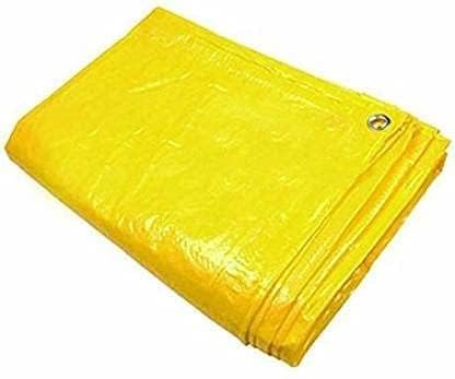 SR 12FT X 10FT 120 GSM Yellow Super Heavy Duty Tarpaulin Tirpal Tadpatri Tharpai Thadika Reinforced Eyelets UV Resistant Waterproof 6 Layer MLCL 3D Rib Technology1 No  - Image 5