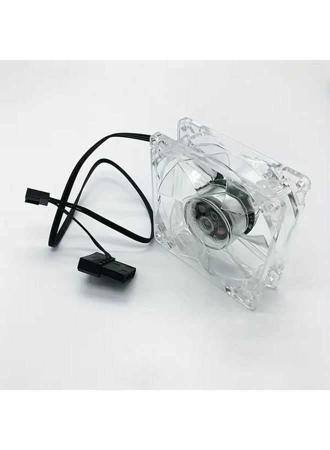 3 15 Inch LED Color Changing Transparent Desktop Computer Case Fan RGB CPU Cooling - Image 1