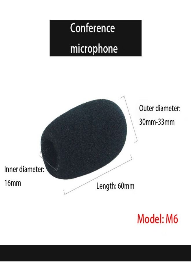 Ocean - 5 PCS M6 Conference Microphone Windproof Sponge Foam Cover (60mm) - Image 1