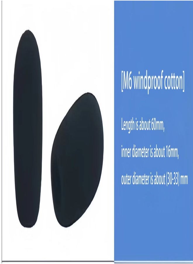 Ocean - 5 PCS M6 Conference Microphone Windproof Sponge Foam Cover (60mm) - Image 1