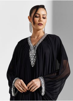خزانة قفطان بفتحة رقبة مزخرفة  - Image 3