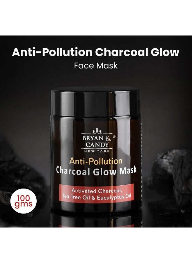 BRYAN & CANDY Bryan & Candy New York Anti Pollution Charcoal Glow Face Mask with Activated Charcoal, Tea Tree Oil And Eucalyptus Oil (100 gm)  - Image 2
