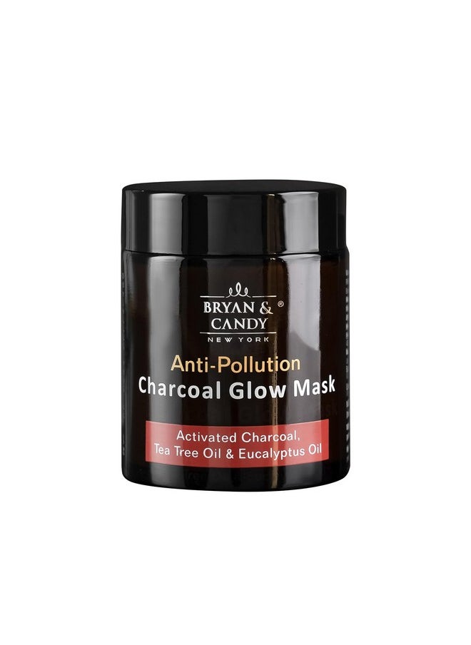 BRYAN & CANDY Bryan & Candy New York Anti Pollution Charcoal Glow Face Mask with Activated Charcoal, Tea Tree Oil And Eucalyptus Oil (100 gm)  - Image 1