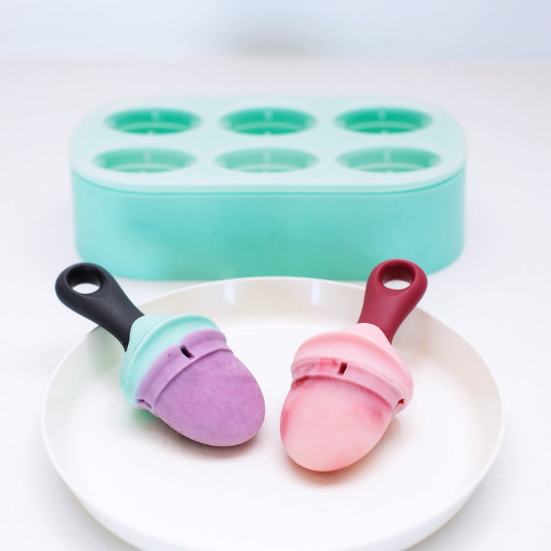Boon PULP Silicone Feeder Freezer Tray - Includes Silicone Tray and Lid with 2 PULP Silicone Baby Food Feeders - Baby Food Storage - Image 5