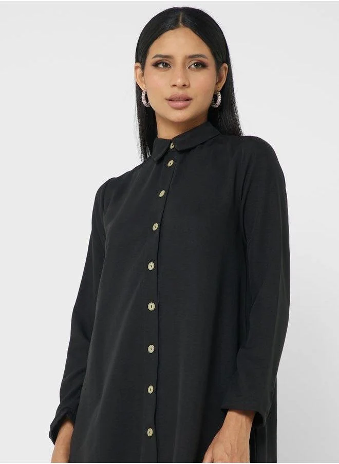 Refka by modanisa Button Down Tunic