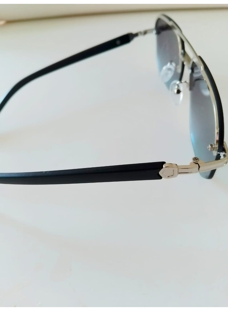 Purple Gradient Aviator Sunglasses | Lightweight Metal Frame | UV Protection | Unisex Fashion Eyewear - Image 2