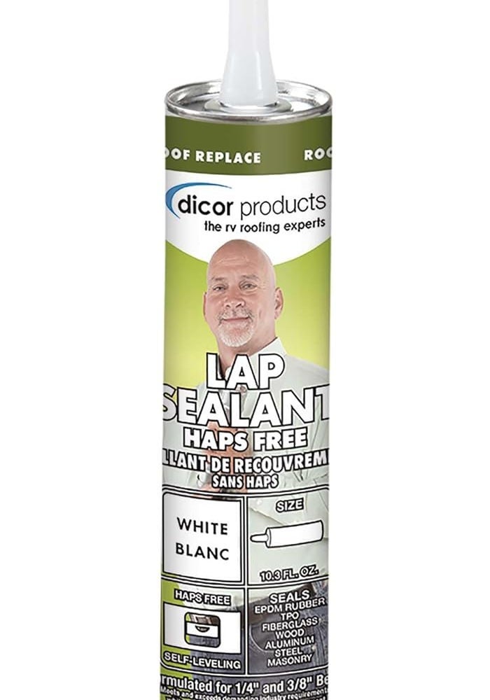 Dicor 505LSW EPDM Lap Sealant - White, 10.3 Fl. Oz - Image 1