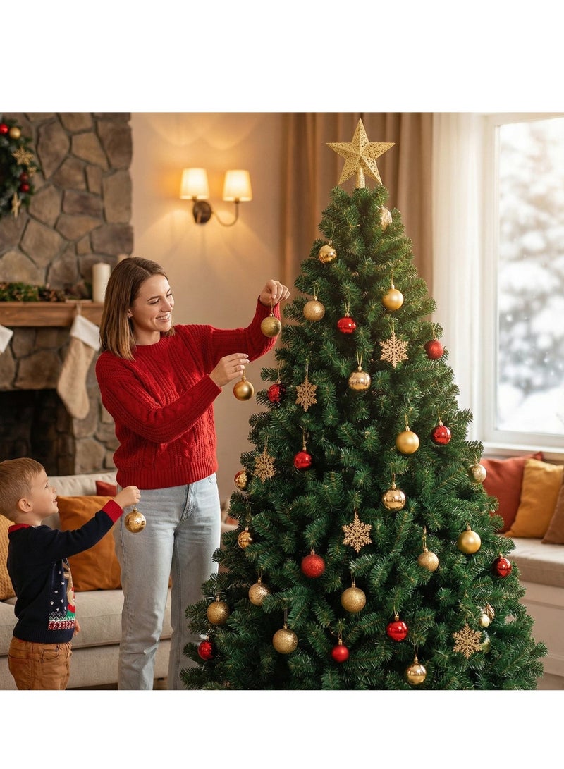 Y&D Artificial Christmas Tree with Stand,Easy Assembly, store parties, family holiday decorations and more - Image 2