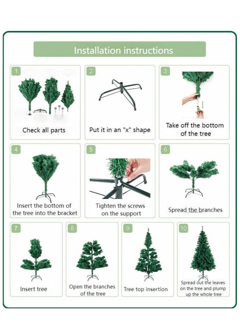 Y&D Artificial Christmas Tree with Stand,Easy Assembly, store parties, family holiday decorations and more - Image 5